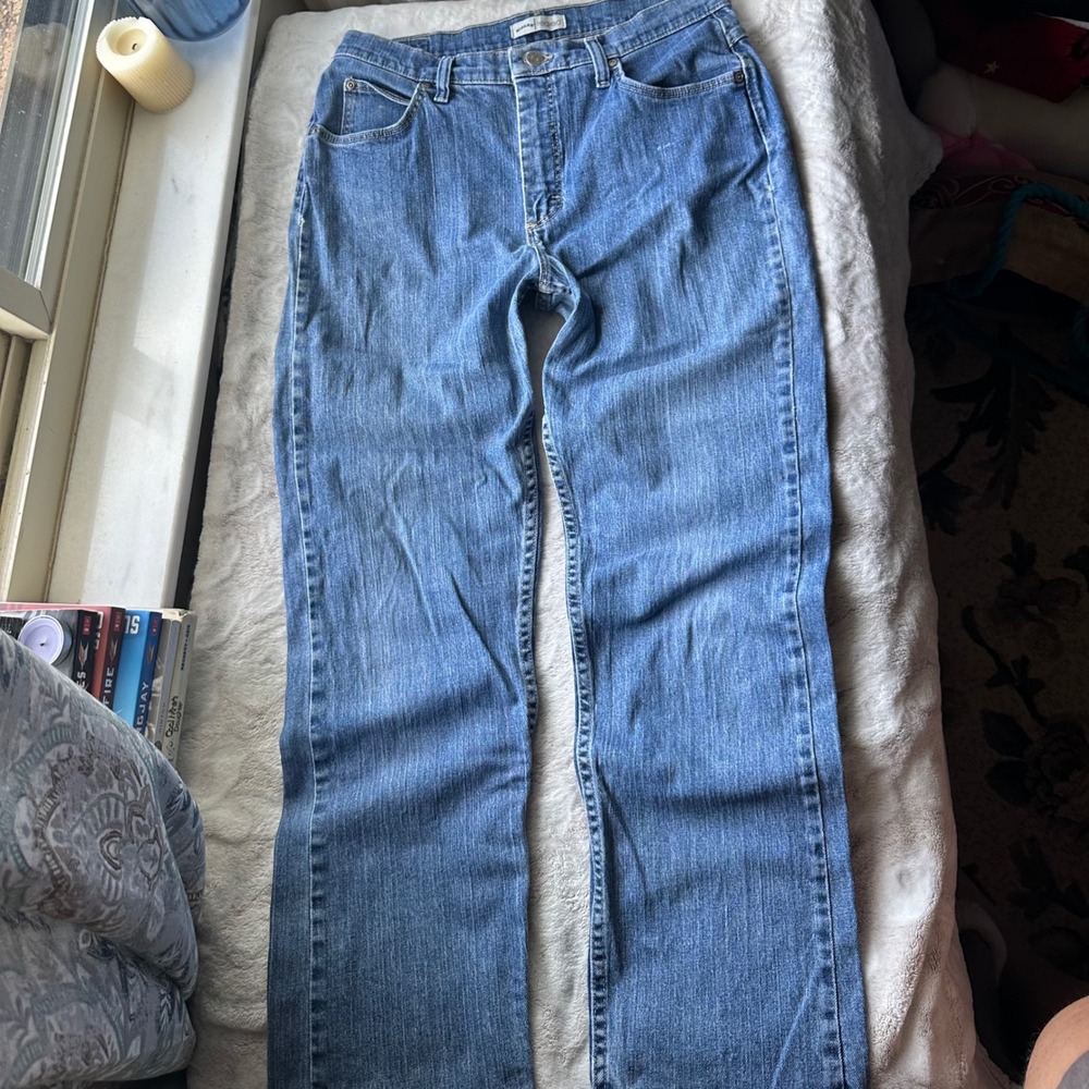 Relaxed Boyfriend Style Lee Blue Jeans Grunge Western